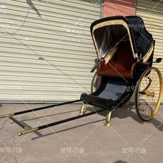 엔틱 인력거 장식품 개화기 라운지 호텔 소품 일본식 거실 빈티지소품 촬영 장식 모형, 블랙 경관, 1개, 1매