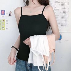 쇼핑센트럴 끈나시 캐미솔 이너 흰나시 검정나시