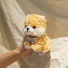 掌中寶 蛋撻狗毛絨公仔, 柴犬:13cm(150g), 1個