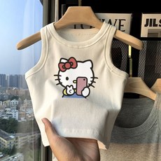 산리오 헬로키티 아이 베스트 여름에 시원한 상의 깜찍한 스타일