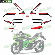 호환 닌자500 닌자 EX 2024 오토바이 액세서리 스티커 풀세트 페어링 데칼 및 장식, 01 NINJA500-13