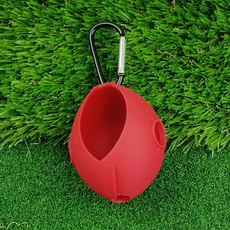 쿠쿠스토어 휴대 파크 골프 공 보호 거치대 커버 실리콘 슬리브 훈련 보조기구 0mm 1 개, 07 Red