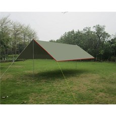 초대형 그늘막 타프 실버 캠핑 차량용 6x8m 방수 대형 천막 차단, 4x3m 올리브그린