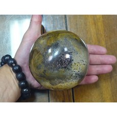 印尼矽化木木化石球 能量礦石 貓玩具 耐磨安全 寵物玩耍, 1個