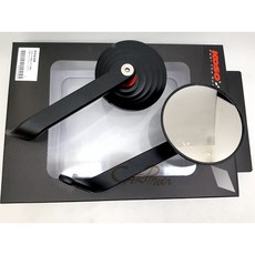【carpower】KOSO 盾牌 後照鏡 後視鏡 圓形 8mm 10mm 廣角可調整 貝殼紋, 1個