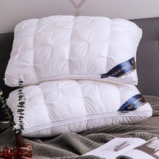 침실용 사각누빔 충전솜 두툼한 경추 목받침 안락 수면 편안한 숙면 취침 침구, 상세페이지 참조