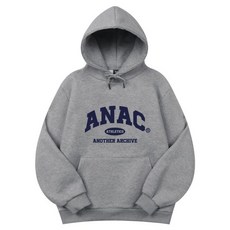 브랜드정품 어나더 아카이브 ANOTHER ARCHIVE 컬리지 스탠다드 오버 후드티_그레이 253619