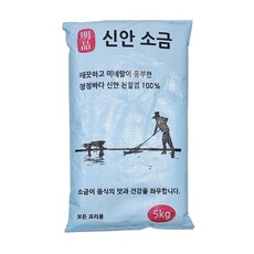백양인 국내산 간수 빠진 신안 명품 자루 탈수 천일염 굵은 소금, 1개, 5kg