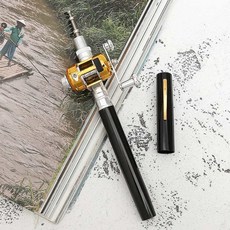 소형낚시대 팬낚시대 미니펜낚시대 미니 블랙 낚싯대 펜, 본상품