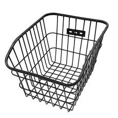 腳踏車後車籃 置物籃 貨架, 黑, 1個