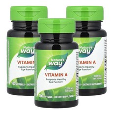 Nature's Way 네이처스웨이 비타민 A 3000mcg 소프트젤 100정, 3개