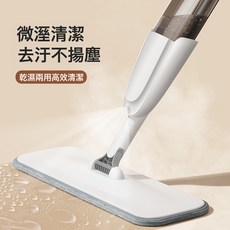 免手洗消毒噴霧拖把家用木地板乾濕兩用懶人平板拖, 噴霧拖把:單獨替換布一片, 1個