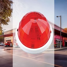 LED식 표시등 DC24V 비방수형 시각경보 소화전함 적색경고 수신기연동 화재경보기 경광등