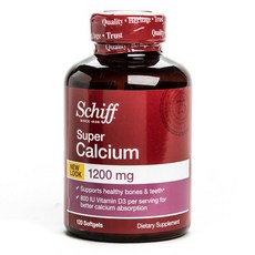 Schiff 維他命D鈣軟膠囊 1200mg, 1罐, 120顆