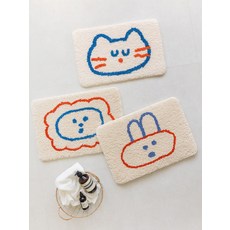 욕실 화장실 발매트/고밀도/극세사/주방/매트/귀여운/캐릭터/발닦개/아이방/유치원/어린이집/집들이/따뜻한, 두들모그리