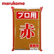 마루코메 프로아카 1kg 미소 된장 적미소 다시 무첨가, 1개