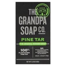 The Grandpa Soap Co. 원더솝 파인 타르 92g(3.25온스), 1개