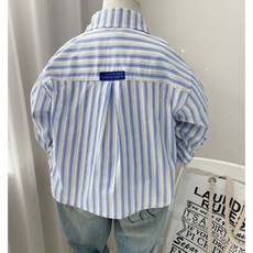 男童條紋襯衫 春秋款 兒童長袖上衣