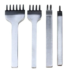 3/4/5/6MM DIY 가죽 공예 펀칭 도구 바느질용, 04 5mm 1 2 4 6 Prong