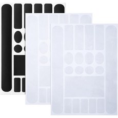 아웃투스 3피스 자전거 체인스테이 보호 데칼 프레임 가드 접착 필름 커버 산악 체인 로드 접이식 앞 포크 컬러 1, Transparent/ Carbon Fiber Blac, Transparent/ Carbon Fiber Blac