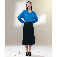 THEATG 벨티드 개버딘 스커트 412382