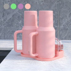 호담즈 스탠리 호환 물빠짐 텀블러 건조대, 핑크, 1개