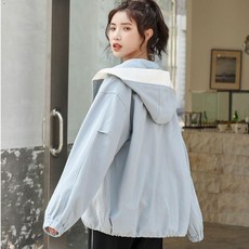 工裝外套 棒球外套 防風外套 薄外套 工裝外套女春秋年新款初高中學生韓版寬松休閑百搭薄款夾克潮