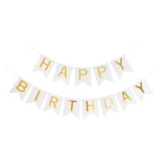 브로키 생일 파티 가랜드, 1세트, 화이트