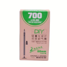 차오양 로드 바이크 이너 튜브 프렌치 밸브 자전거 타이어 부틸 고무 700c 23/32C FV 48L 60L 80L 내구성 표준, 01 700C를 입력하세요., 01 프레스타 밸브, [02] 700X23-32C-FV80MM