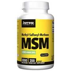 Jarrow FORMULAS 賈羅公式 MSM素食膠囊 1000mg, 200顆, 1罐