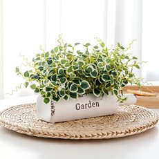 행복한마을 가든보틀 조화+화분, 혼합 색상, 1개