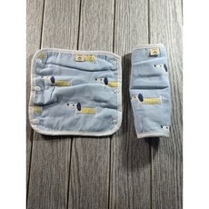 愛兒寶背巾口水巾 腰凳前墊 肩帶口水巾 親膚柔軟 多功能設計 方便清洗, 1個, 肩帶臘腸狗, 粉色