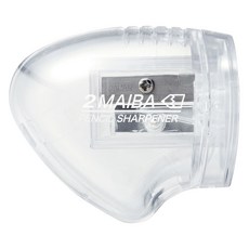 KUTSUWA 2MAIBA削筆器, 1個, 透明
