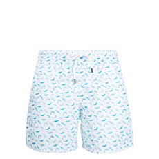 페델리 마데이라 돌핀 프린트 스윔 쇼츠, 화이트계열+블루계열