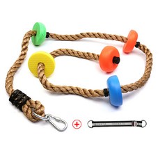 실내 밧줄 레크리에이션 야외 매달리기 운동 로프, 1개, 컬러 소형 접시 등반연결 스트랩후크