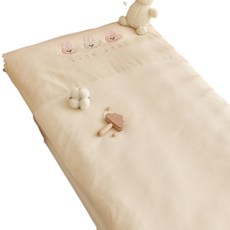 嬰兒床褥墊 秋冬加厚彩棉 三隻可愛熊圖案 適用於嬰幼兒, 60x120cm, 1個