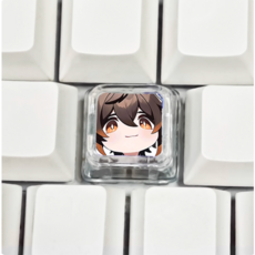 원신 Genshin 기계식 키보드 투명 키캡, 1개, 17