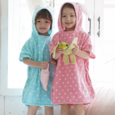 아동 비치 가운 후드 타월 물놀이 어린이 비치 가운 수영 망토