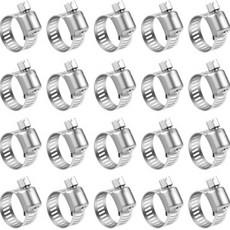 스테인레스 스틸 조절 드라이브 호스 클램프 10 개 연료 라인 웜 크기 클립 후프, 03 6-12mm