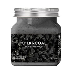 牛油果去角質身體磨砂膏 500ml, 1個, 竹炭磨砂鹽500g