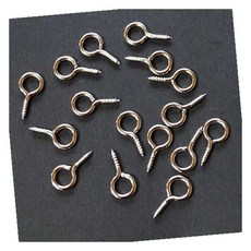 9자 나사못 은색 중형 1.5cm 미니나사고리