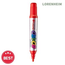 로렌하임 모나미 보드마카 적색 사각촉 화이트보드 전용 12개입 교육용 사무용 모나미정품