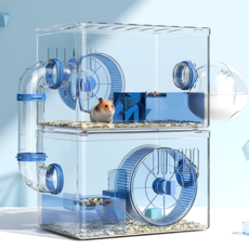 리비펫 인피니티 대형 햄스터 케이지 무한확장 2단 풀세트, 1개, 블루