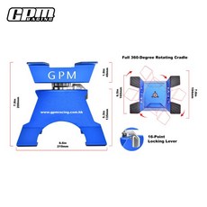 GPM 1/5 1/10 모델 대형 알루미늄 RC 자동차/트럭 스탠드, 02 오렌지