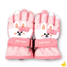 GOS 성창FNG 라인프렌즈 코니 입체페이스 방한장갑 M 키즈스키장갑