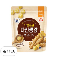 해표 리얼큐브 다진생강, 11개, 23g