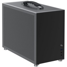 ZZEW C4P MATX PC 케이스 컴팩트 데스크탑 마이크로 ATX 컴퓨터 전원 공급 장치 및 360 수냉에 적합, D3 그레이