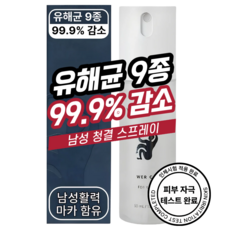파워클린업 남성청결제 쿨링 스프레이 사타구니 가려움 고환 항문 항균, 1개, 50ml