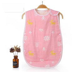 六層紗防踢被 透氣吸汗四層泡泡紗睡袋 背心式嬰兒睡袋 寶寶睡袋 背心式防踢被