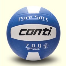 conti 700系列 5號 超軟橡膠排球, 1個, 藍/白